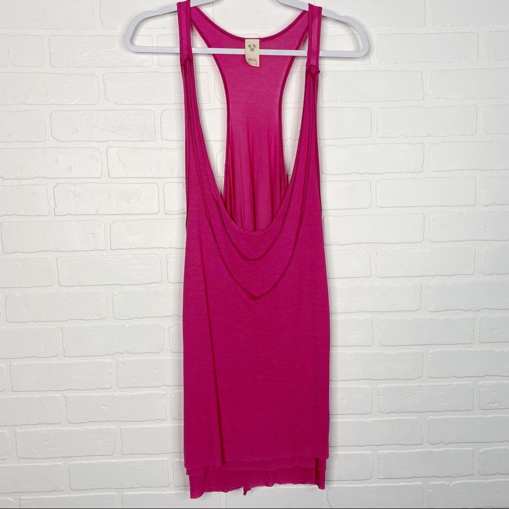 We The Free Layered Racerback Tank Pink Large